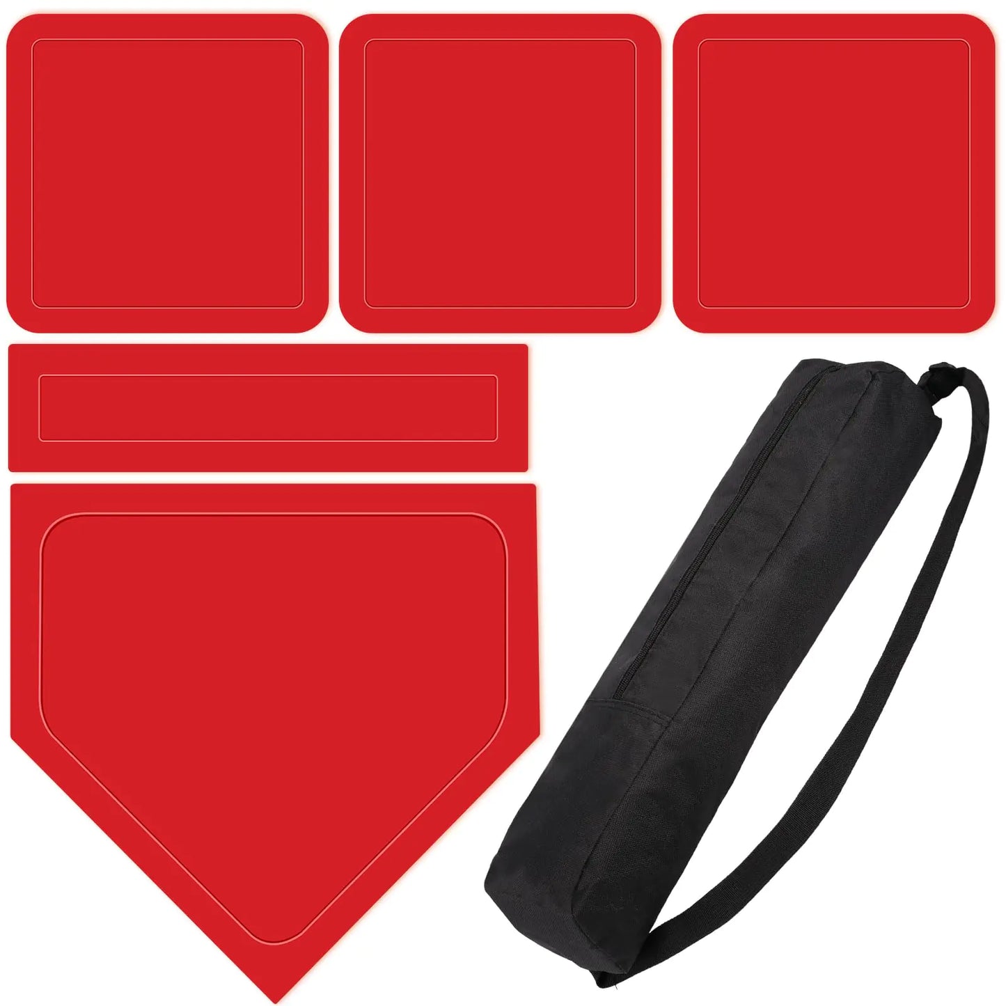 Professional Portable Baseball Base Set with Carrying Bag