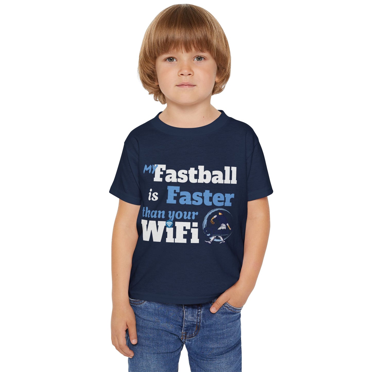 Kids' Baseball Tee - My Fastball is Faster than Your WiFi