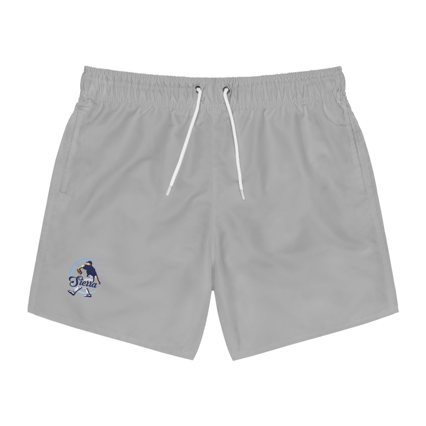 Stylish Men's Swim Trunks with Retro Dolphin Design - Perfect for Summer Beach Days