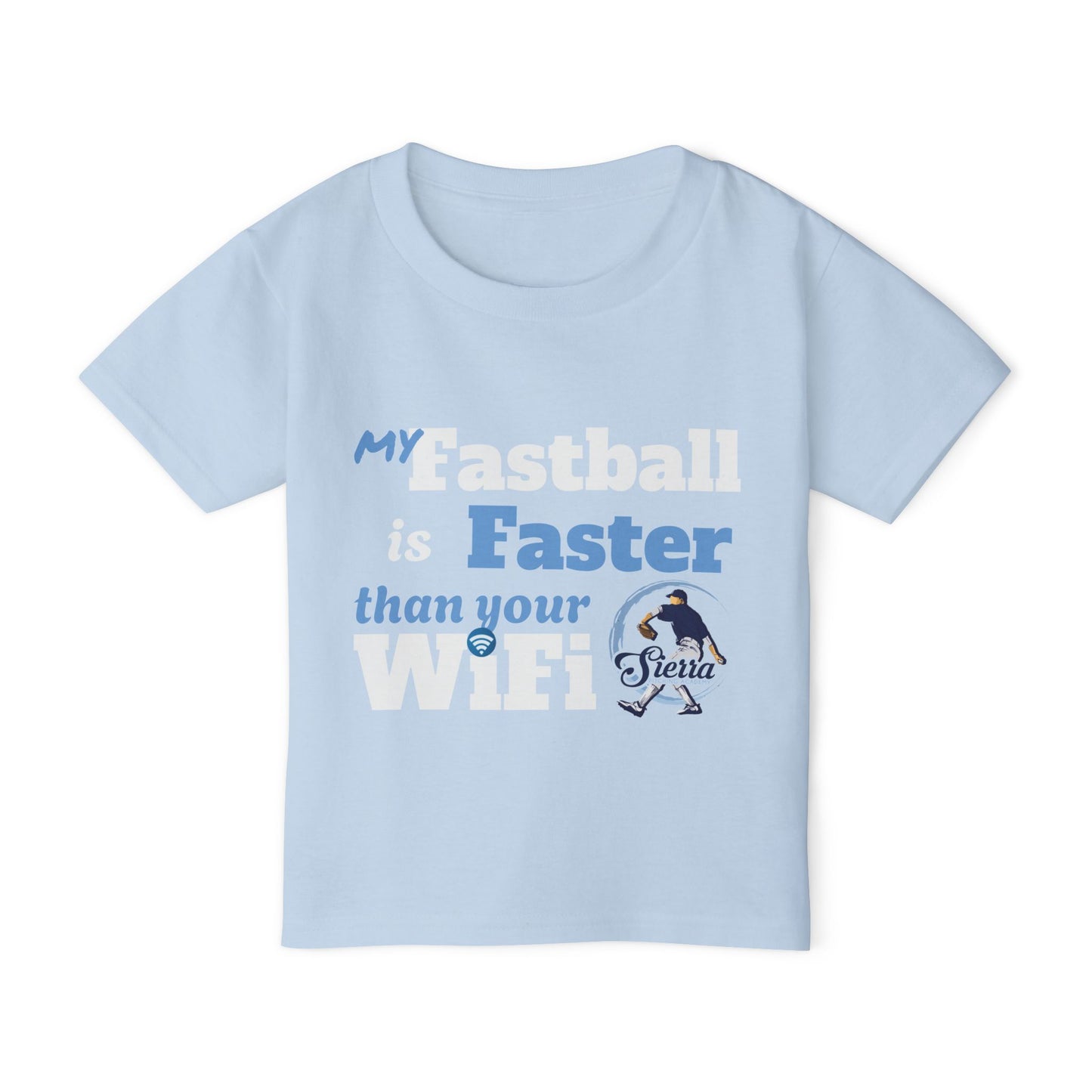 Kids' Baseball Tee - My Fastball is Faster than Your WiFi
