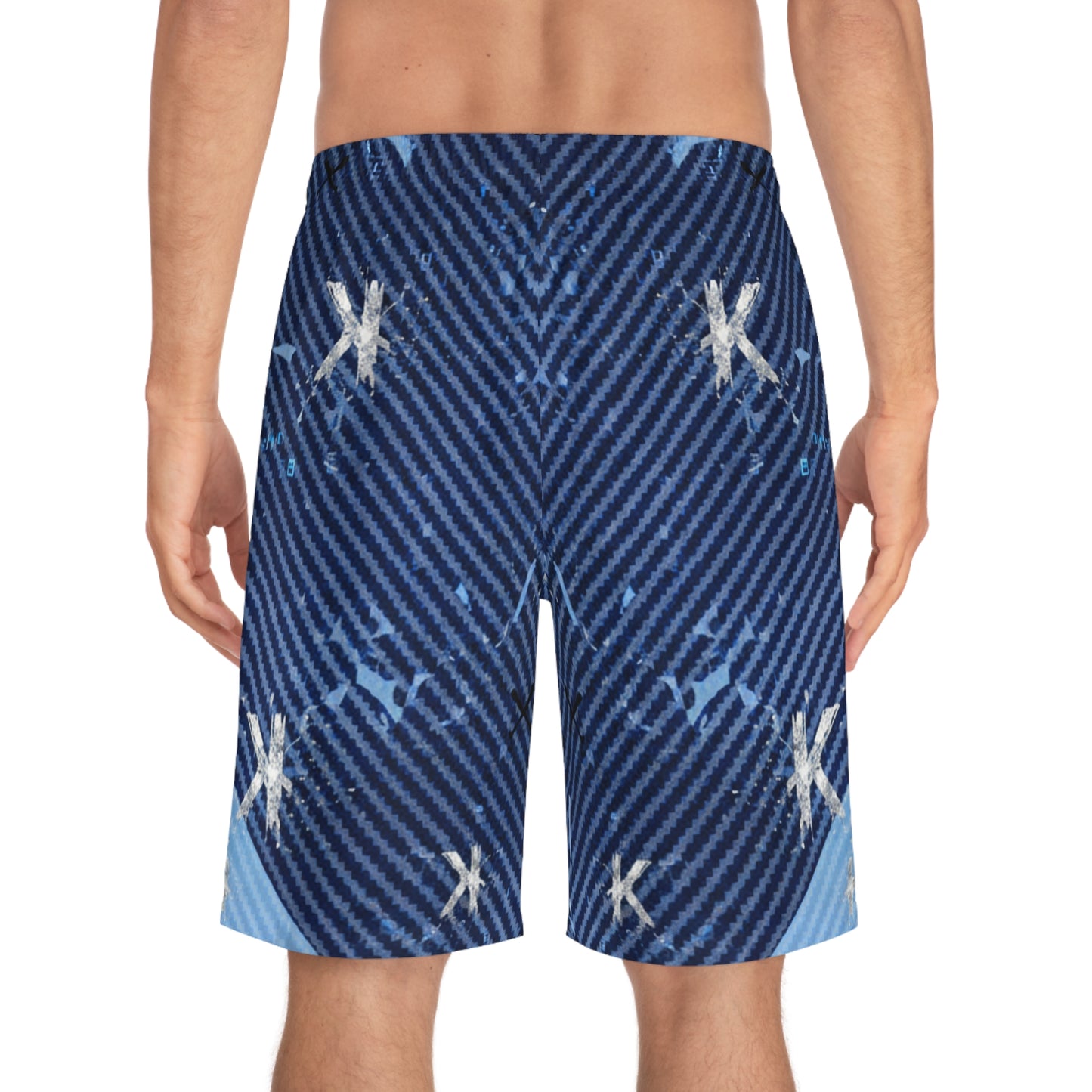 Pitcher Board Shorts — 'Rock the K' Baseball Strikeout Shorts
