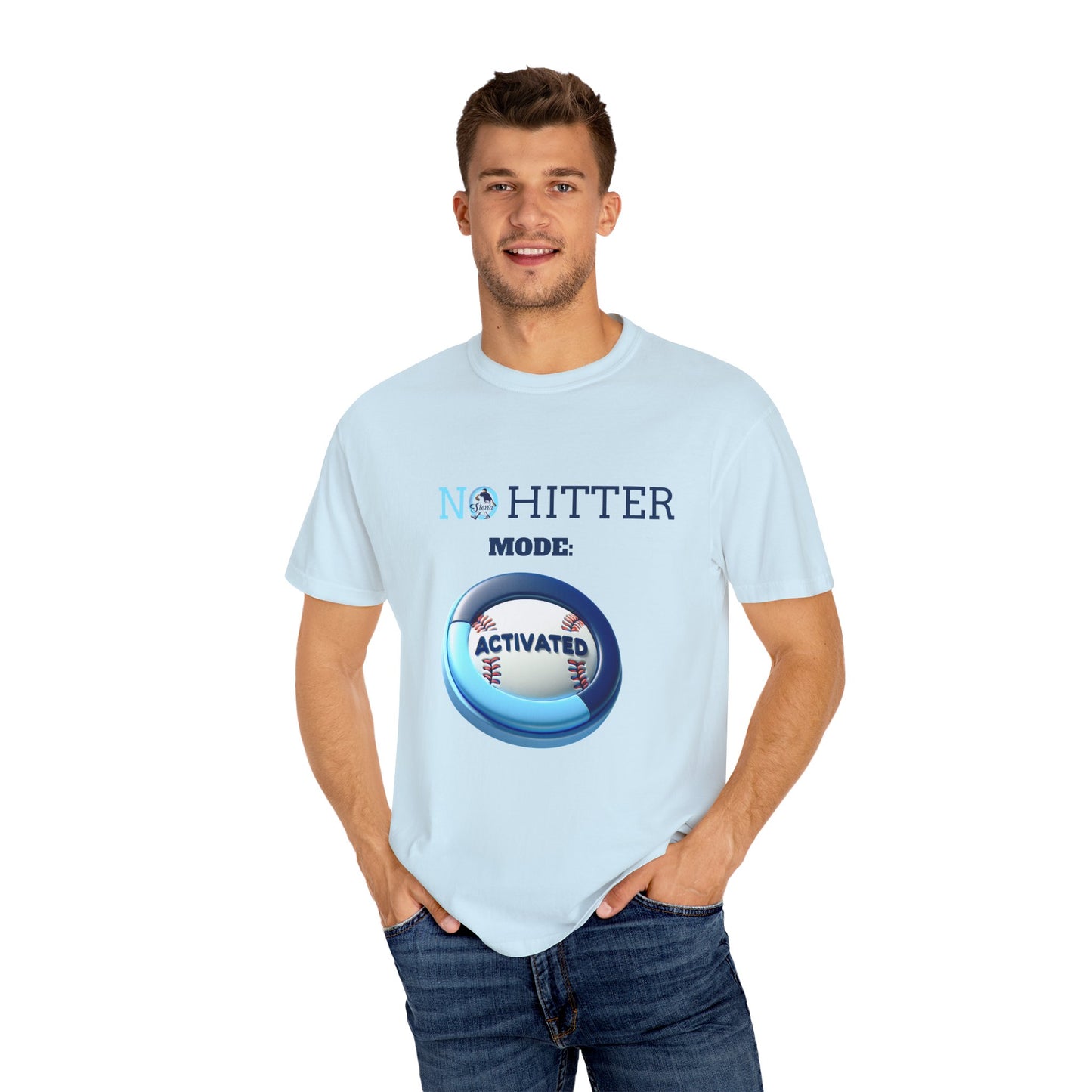No Hitter Mode Activated Unisex Garment-Dyed T-shirt for Baseball Fans