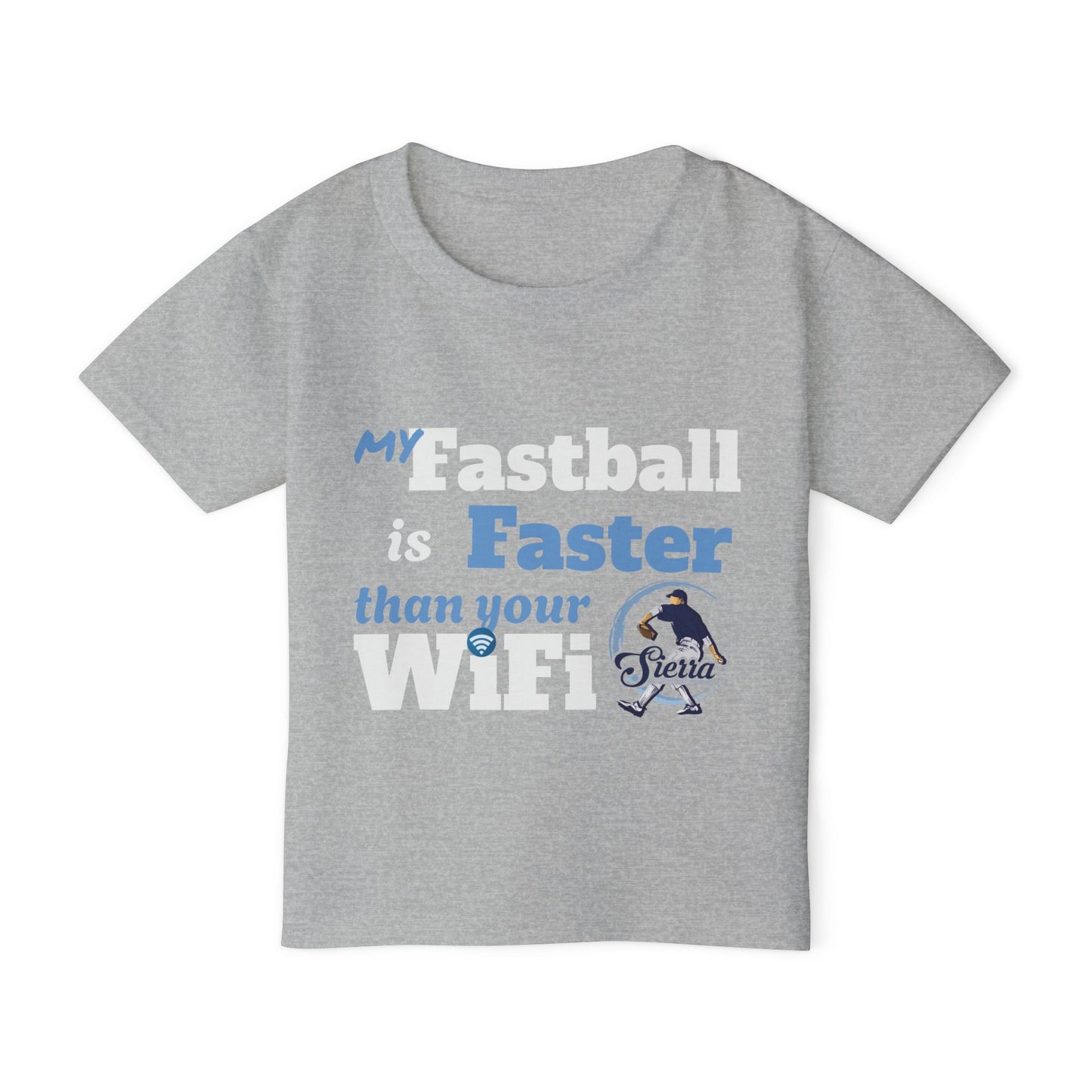 Kids' Baseball Tee - My Fastball is Faster than Your WiFi