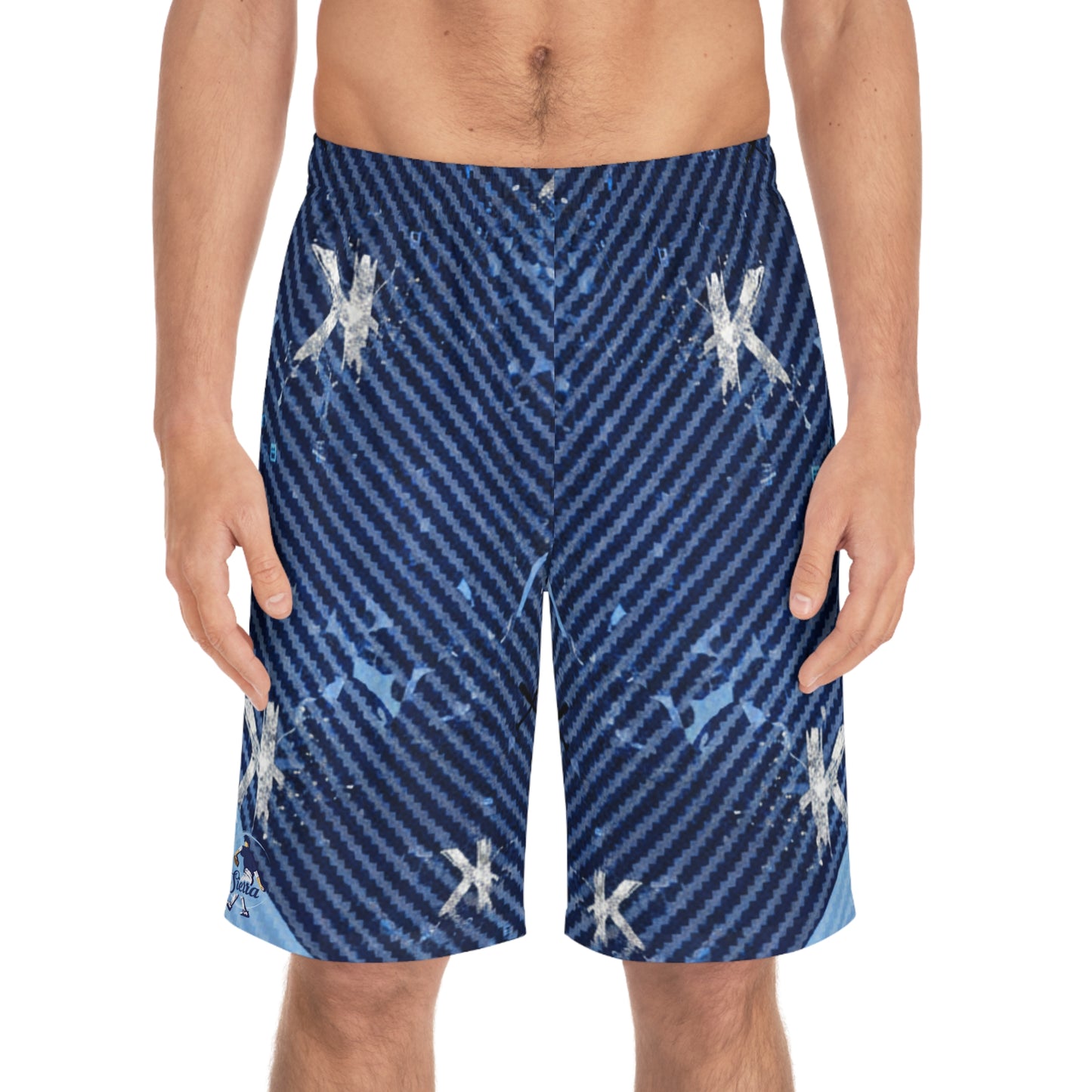 Pitcher Board Shorts — 'Rock the K' Baseball Strikeout Shorts
