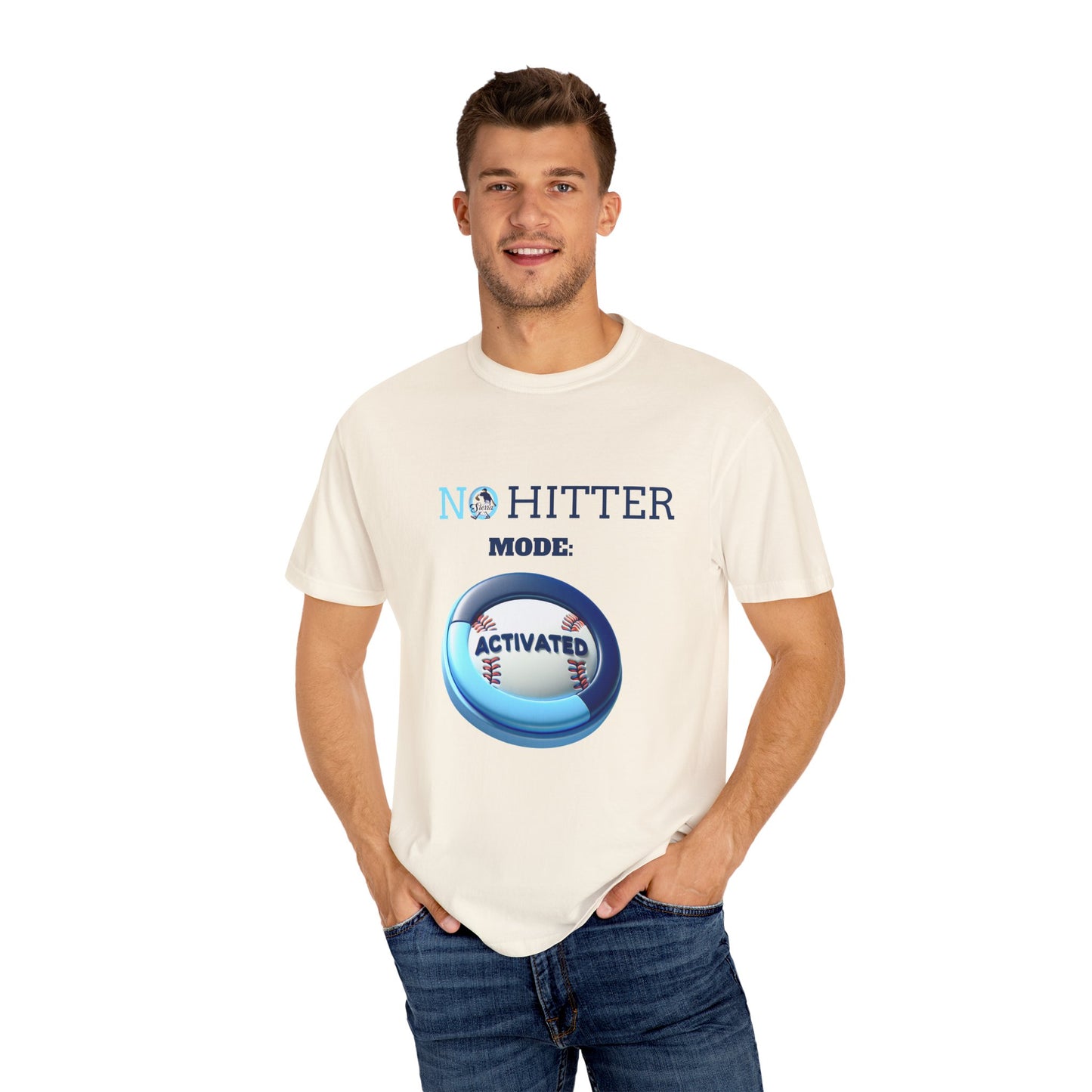 No Hitter Mode Activated Unisex Garment-Dyed T-shirt for Baseball Fans